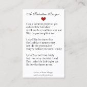 Heilige Hart Katholieke Valentijn Religieus gebed Visitekaartje (Achterkant)