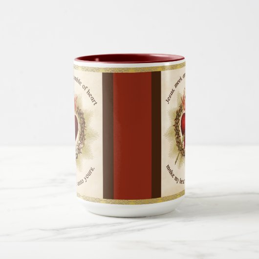 Heilige Hart van de Heilige Katholieke Verwijking Mok (Midden)