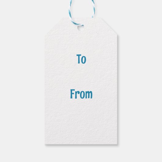 Heilige Harten Folk Art Cadeaulabel (Achterkant)