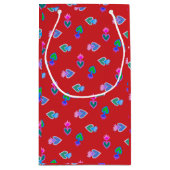 Heilige Harten Katholieke Volkskunst Rood Klein Cadeauzakje (Achterkant)