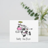 Heilige Heifer Tshirts en Gifts Briefkaart (Staand voorkant)