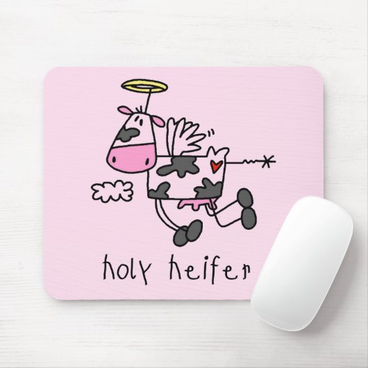 Heilige Heifer Tshirts en Gifts Muismat (Met muis)