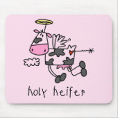 Heilige Heifer Tshirts en Gifts Muismat (Voorkant)