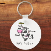 Heilige Heifer Tshirts en Gifts Sleutelhanger (Voorkant)