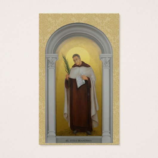 Heilige Heilige Stoel Titus Brandsma Visitekaartje (Voorkant)