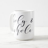 Heilige & Hele Koffiemok (Voorkant links)