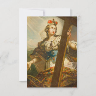 Heilige Helena met de Ware Kruis Heilige kaart
