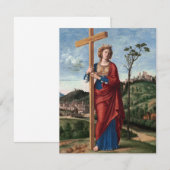 Heilige Helena met het Ware Kruis Heilige Kunst (Voorkant / Achterkant)