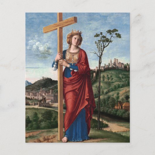 Heilige Helena met het Ware Kruis Heilige Kunst (Voorkant)