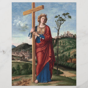 Heilige Helena met het Ware Kruis Heilige Kunst Flyer