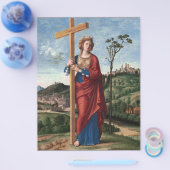 Heilige Helena met het Ware Kruis Heilige Kunst Flyer (Enkel)