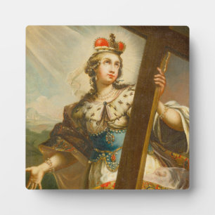 Heilige Helena met het Ware Kruis Heilige Kunst Fotoplaat