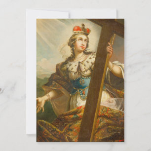 Heilige Helena met het Ware Kruis Heilige Kunst Kaart