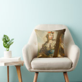 Heilige Helena met het Ware Kruis Heilige Kunst Kussen (Stoel)