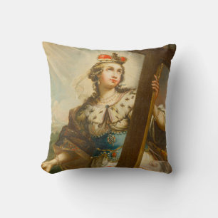Heilige Helena met het Ware Kruis Heilige Kunst Kussen