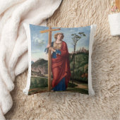 Heilige Helena met het Ware Kruis Heilige Kunst Kussen (Deken)