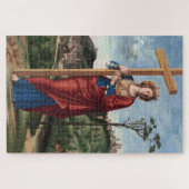 Heilige Helena met het Ware Kruis Heilige Kunst Legpuzzel (Horizontaal)