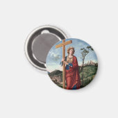 Heilige Helena met het Ware Kruis Heilige Kunst Magneet (Voorkant / Achterkant)