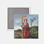Heilige Helena met het Ware Kruis Heilige Kunst Magneet (Voorkant / Achterkant)