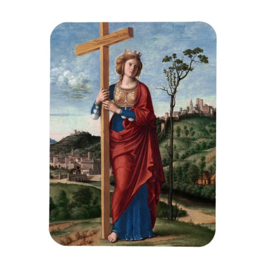 Heilige Helena met het Ware Kruis Heilige Kunst Magneet (Verticaal)