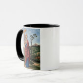 Heilige Helena met het Ware Kruis Heilige Kunst Mok (Voorkant links)