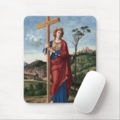 Heilige Helena met het Ware Kruis Heilige Kunst Muismat (Met muis)