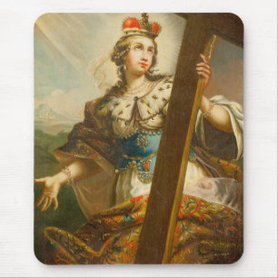 Heilige Helena met het Ware Kruis Heilige Kunst Muismat