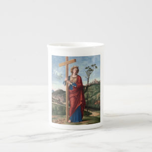 Heilige Helena met het Ware Kruis Heilige Kunst Porselein Kop