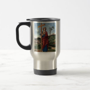 Heilige Helena met het Ware Kruis Heilige Kunst Reisbeker