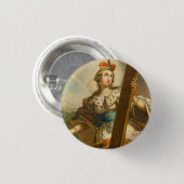 Heilige Helena met het Ware Kruis Heilige Kunst Ronde Button 3,2 Cm (Voorkant /achterkant)