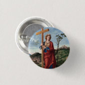 Heilige Helena met het Ware Kruis Heilige Kunst Ronde Button 3,2 Cm (Voorkant /achterkant)