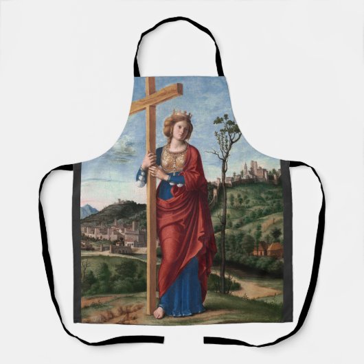 Heilige Helena met het Ware Kruis Heilige Kunst Schort (Voorkant)