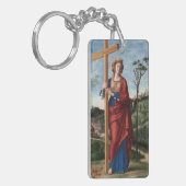 Heilige Helena met het Ware Kruis Heilige Kunst Sleutelhanger (Voorkant Links)