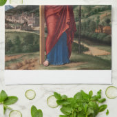 Heilige Helena met het Ware Kruis Heilige Kunst Theedoek (Gevouwen)