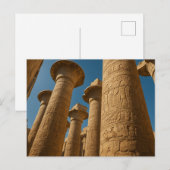 Heilige Hiërogliefen Tempelkolommen Briefkaart (Voorkant / Achterkant)