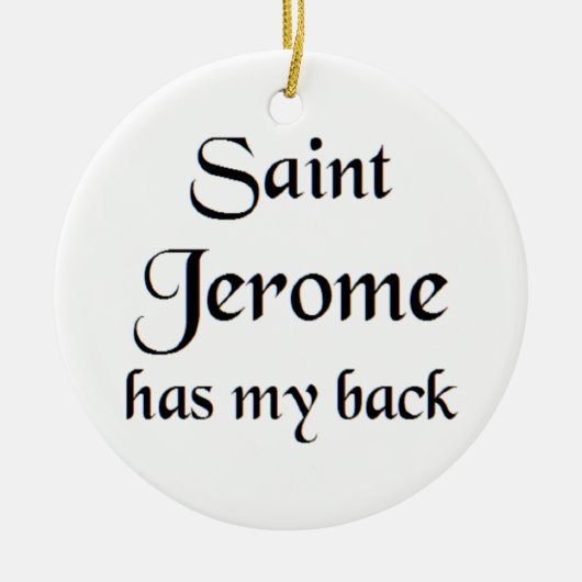 heilige hiëronymus keramisch ornament (Voorkant)