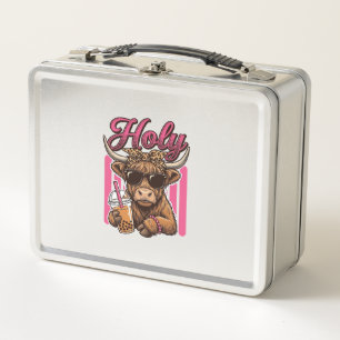 Heilige Highland Koe Vintage Boba Thee Shirt Ontwe