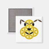 Heilige hond - Dog of life 01. Magneet (Voorkant / Achterkant)