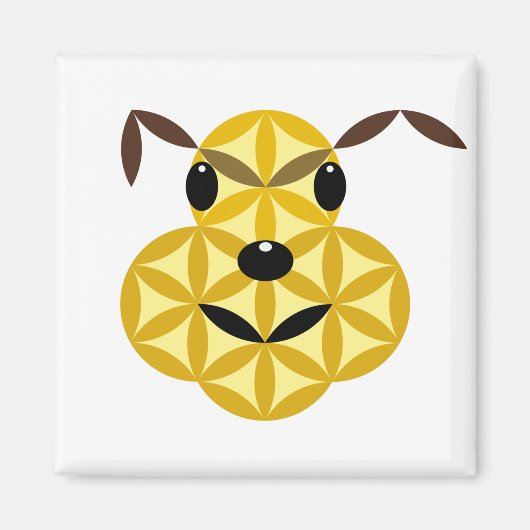 Heilige hond - Dog of life 01. Magneet (Voorkant)