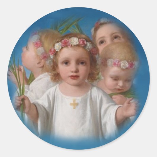 Heilige Innocents Heavenly Children Ronde Sticker (Voorkant)