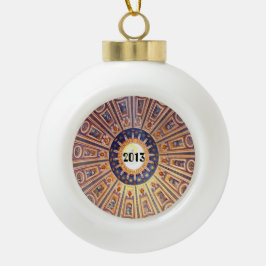 Heilige Italiaanse kerstversiering Keramische Bal Ornament