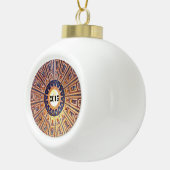 Heilige Italiaanse kerstversiering Keramische Bal Ornament (Rechts)