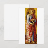 Heilige Jacobus de Meerdere Crivelli devotionele h Bedankkaart (Voorkant / Achterkant)