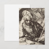 Heilige Jacobus de Meerdere Goltzius Devotionele H Bedankkaart (Voorkant / Achterkant)