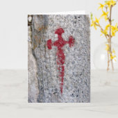 Heilige James Cross Card Kaart (Gele Bloem)