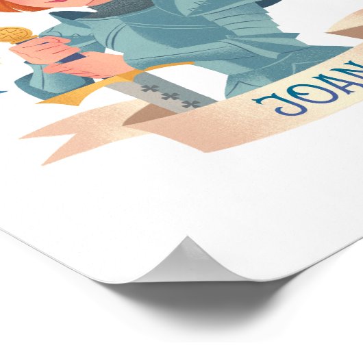 Heilige Jeanne d'Arc Art Print (Hoek)