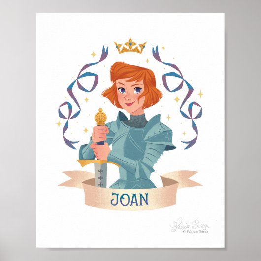 Heilige Jeanne d'Arc Art Print (Voorkant)