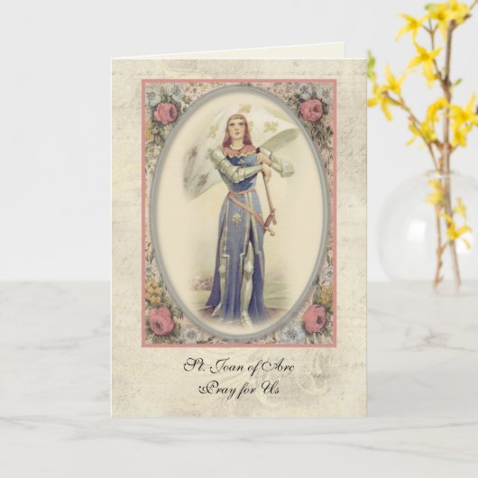 Heilige Jeanne d'Arc Kaart (Gele Bloem)