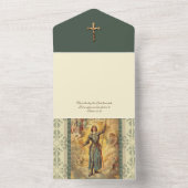  Heilige Jeanne d'Arc Religieuze Geschriften All In One Uitnodiging (Binnen)