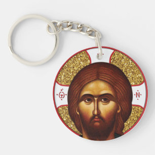 Heilige Jezus Christus orthodox icoon Sleutelhanger